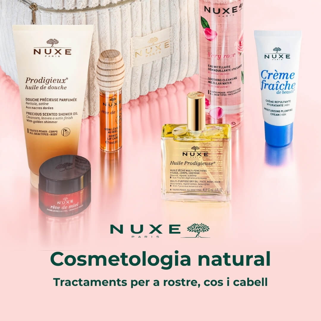 Nuxe Nuxe, cosmetologia natural. Tractaments per a rostre, cos i cabells